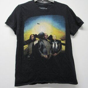 Earth Wind & Fire Shirt Sz M 2018 Tour Black Rock Pop Funk Disco Double Sided